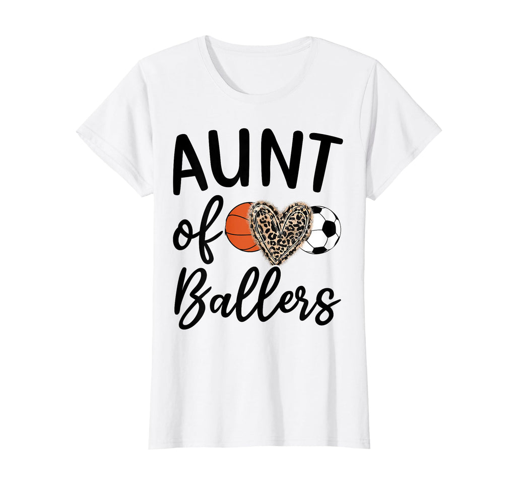 Aunt Ballers Aunt Both T-Shirt - Novelty Apparel Unisex - T-Shirt, Sweatshirt, Hoodie