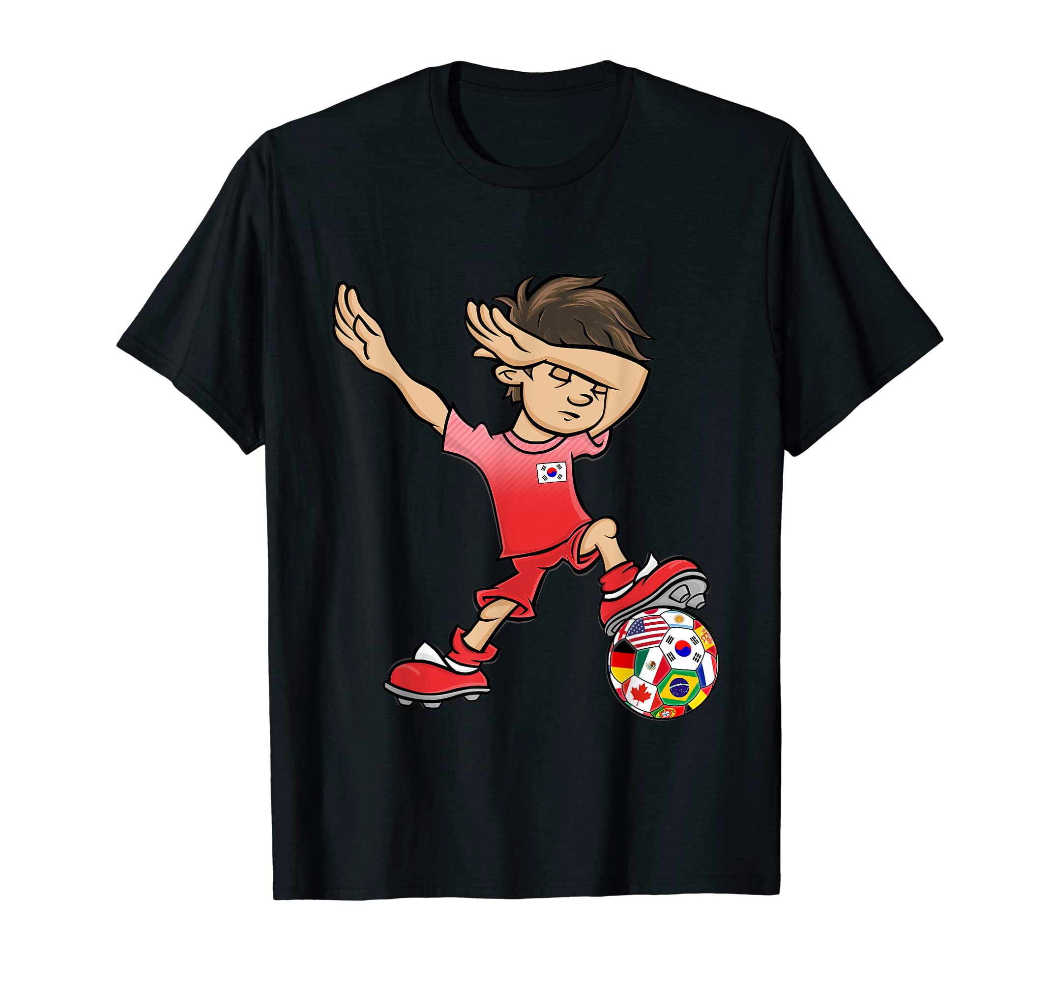 Dabbing South Korea Soccer Jersey Korean T-Shirt - Novelty Apparel Unisex - T-Shirt, Sweatshirt, Hoodie