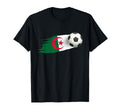 Algeria Soccer Ball Algeria Flag T-Shirt - Casual Everyday Wear Unisex - T-Shirt, Sweatshirt, Hoodie