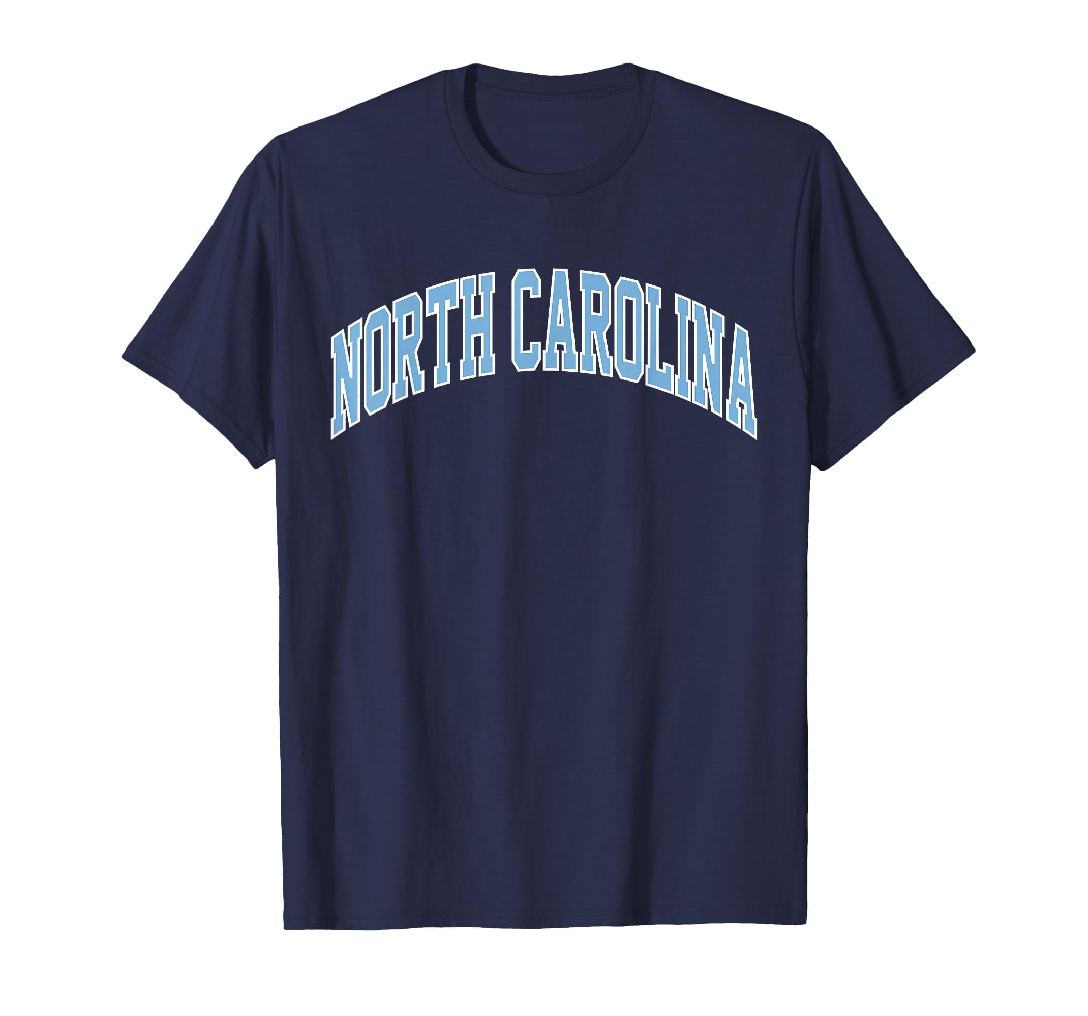 North Carolina Blue Souvenir Simple North T-Shirt - Novelty Apparel Unisex - T-Shirt, Sweatshirt, Hoodie