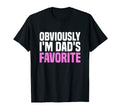 Obviously Im Dads Favorite Funny Son T-Shirt - Minimalist Print Men Women - T-Shirt, Sweatshirt, Hoodie