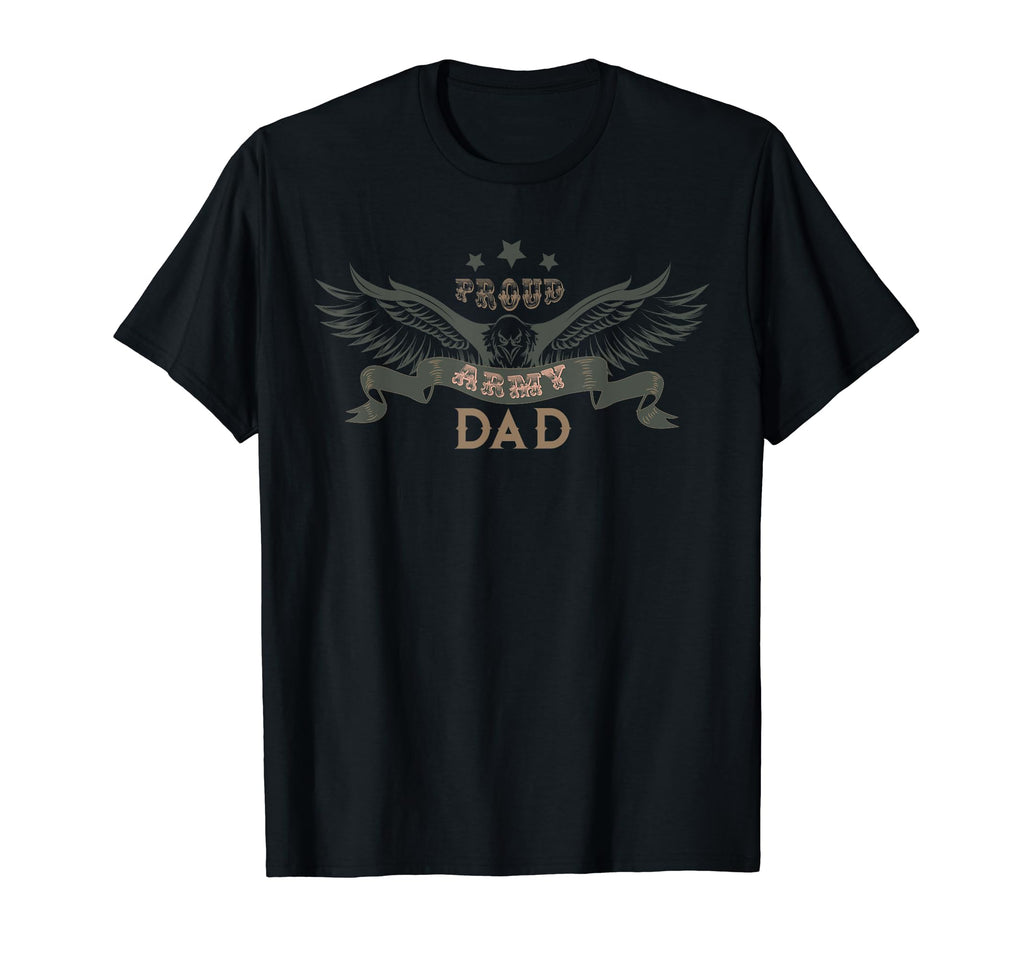 Mens Proud Army Dad T-Shirt - Custom Art Print Unisex - T-Shirt, Sweatshirt, Hoodie