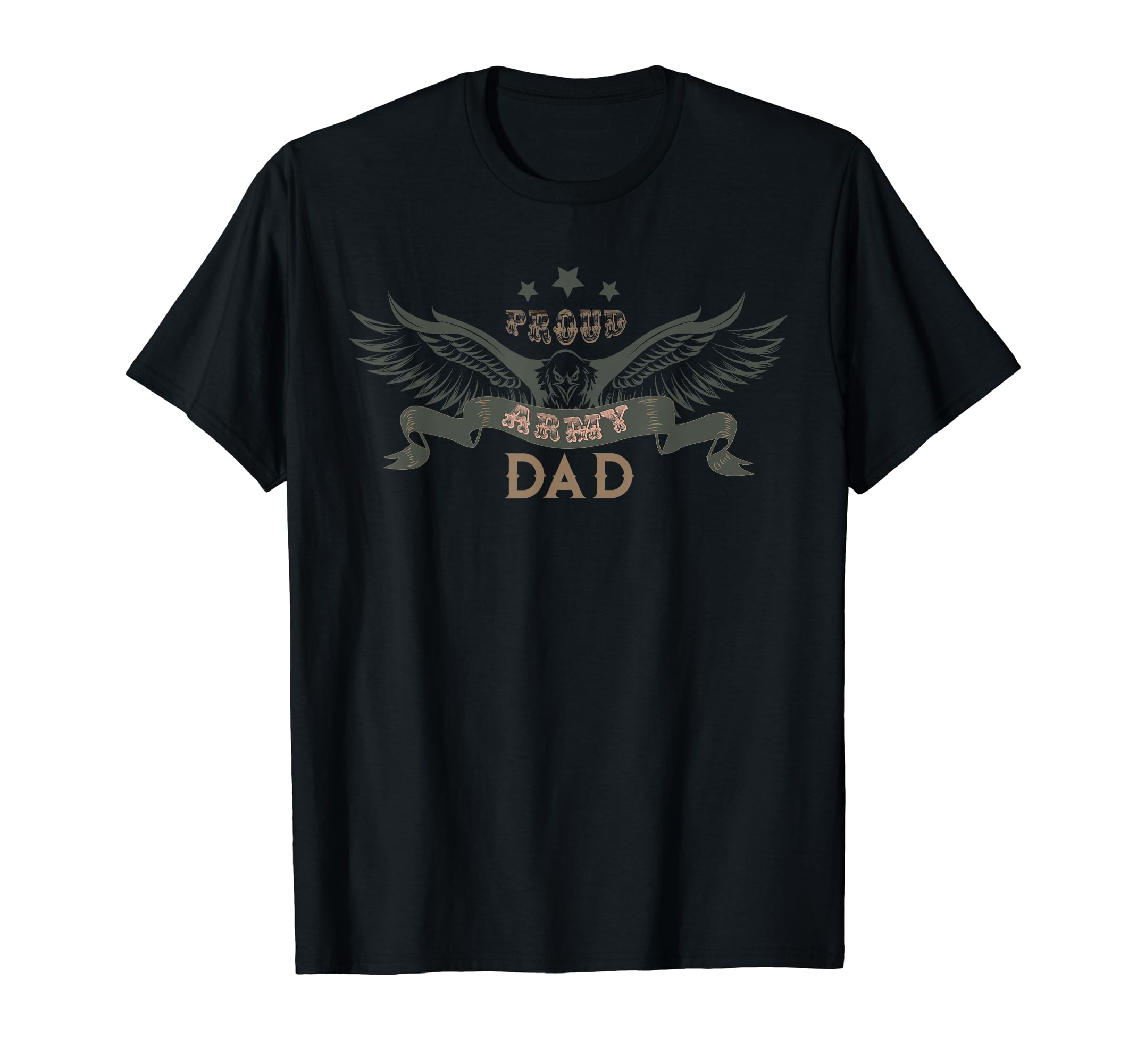 Mens Proud Army Dad T-Shirt - Custom Art Print Unisex - T-Shirt, Sweatshirt, Hoodie