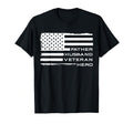 Father Husband Veteran Hero Fathers T-Shirt - Minimalist Print for Adults - T-Shirt, Sweatshirt, Hoodie