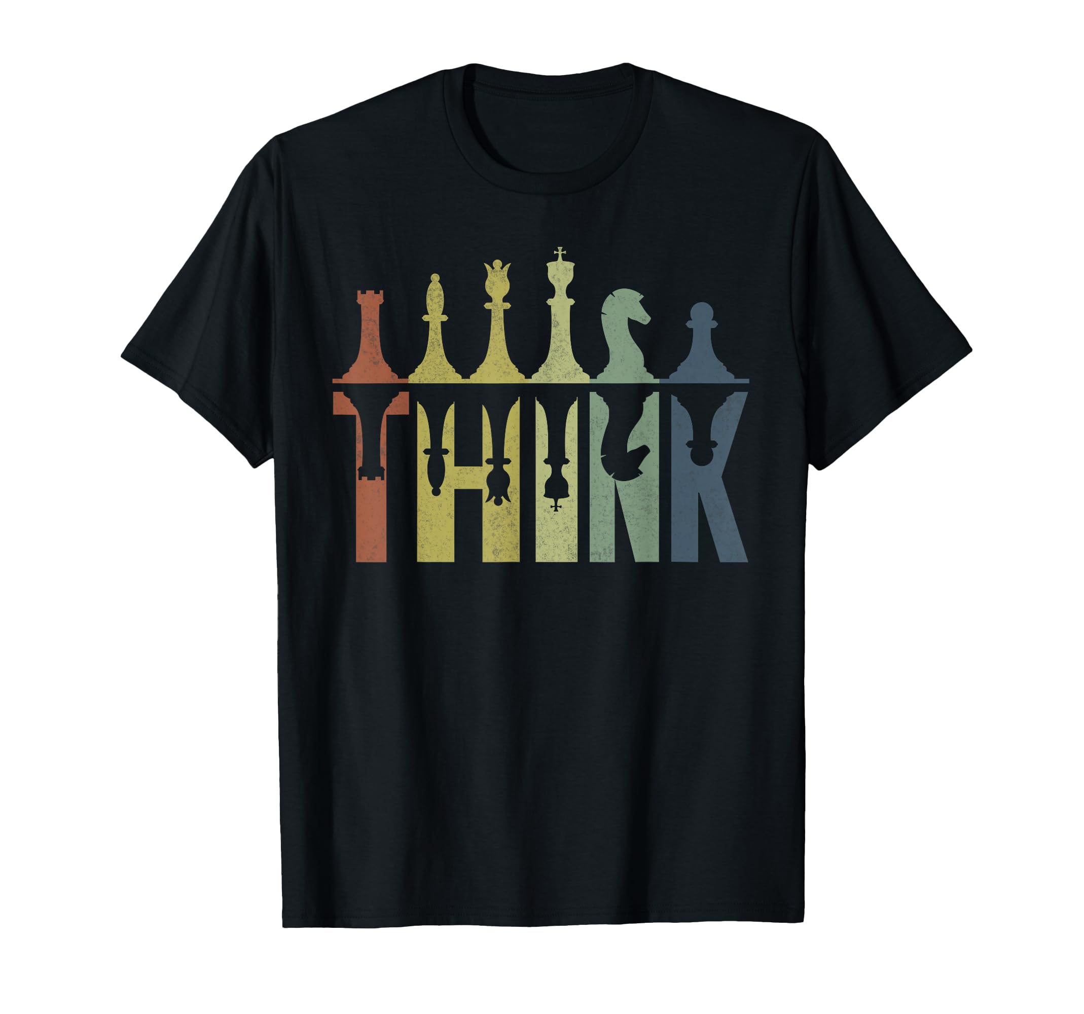 Think Chess Pieces Player Gifts T-Shirt - Fun Novelty Design for Adults - T-Shirt, Sweatshirt, Hoodie