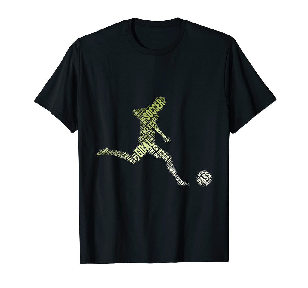 Soccer Player Typography Soccer Coach T-Shirt - Graphic Print Unisex - T-Shirt, Sweatshirt, Hoodie