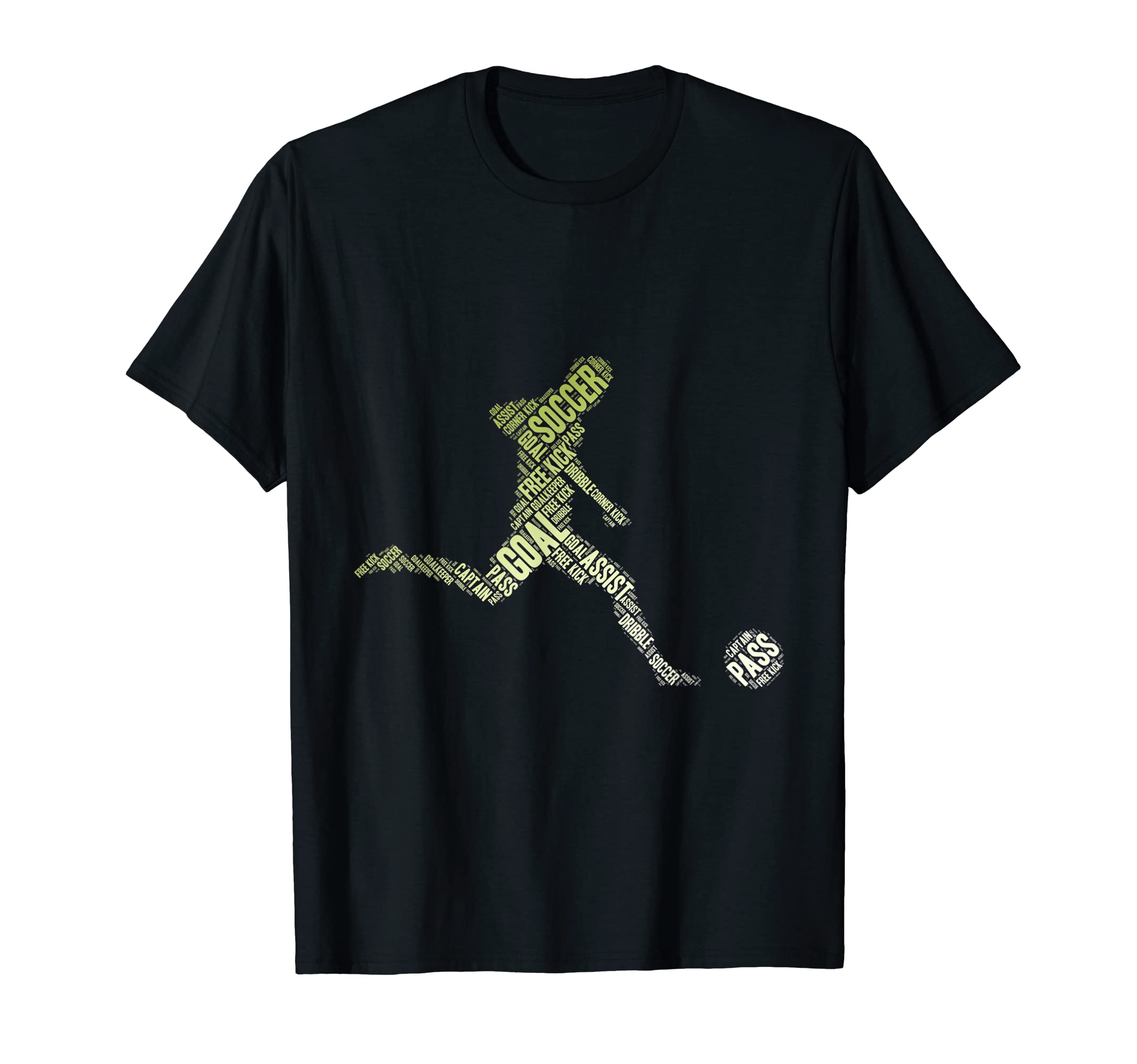 Soccer Player Typography Soccer Coach T-Shirt - Graphic Print Unisex - T-Shirt, Sweatshirt, Hoodie