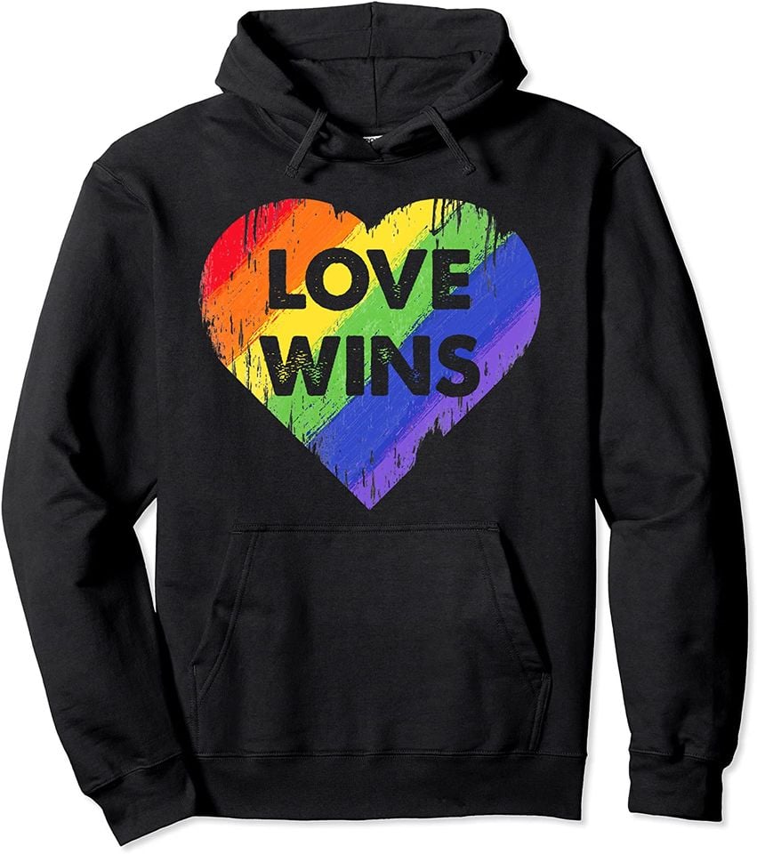 LGBT Love Wins Heart Gay Lesbian Rainbow Pride Month - Adult & Kids T-Shirts, Sweatshirts & Hoodies apparel design preview 1