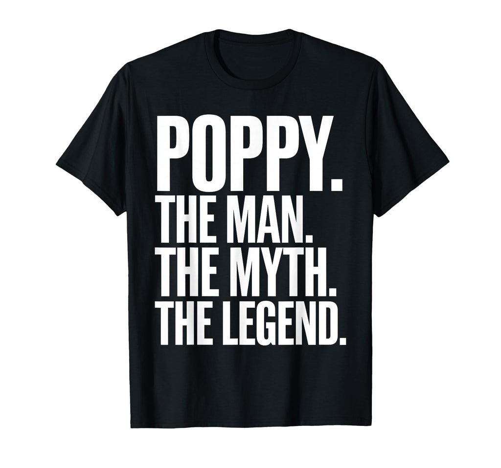 Poppy Grandpa From Grandkids Fathers Day T-Shirt - Trendy Graphic Unisex - T-Shirt, Sweatshirt, Hoodie