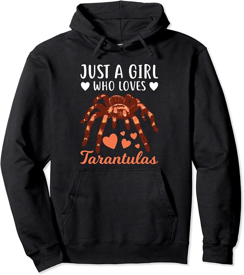 Cute Tarantula Just A Girl Who Loves Spider Arachnid - Adult & Kids T-Shirts, Sweatshirts & Hoodies apparel design preview 1