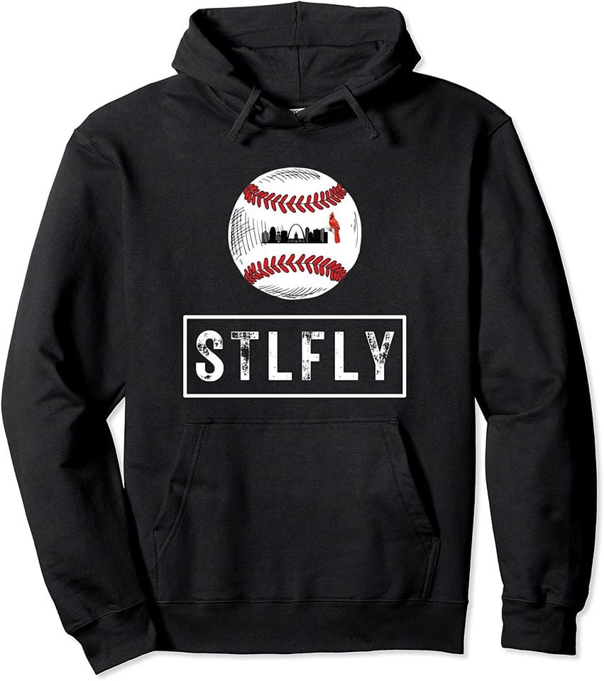 STLFLY St. Louis Baseball Skyline, Red - Adult & Kids T-Shirts, Sweatshirts & Hoodies apparel design preview 1