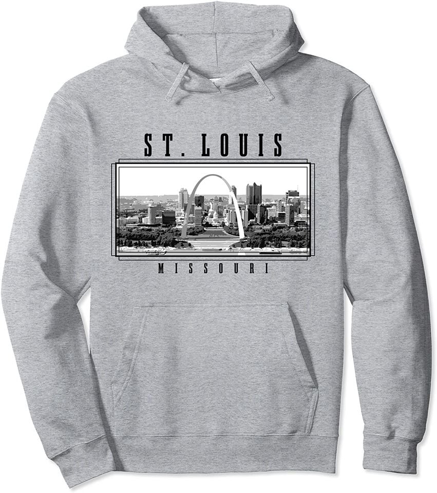 St. Louis Missouri Vintage Skyline - Adult & Kids T-Shirts, Sweatshirts & Hoodies apparel design preview 1