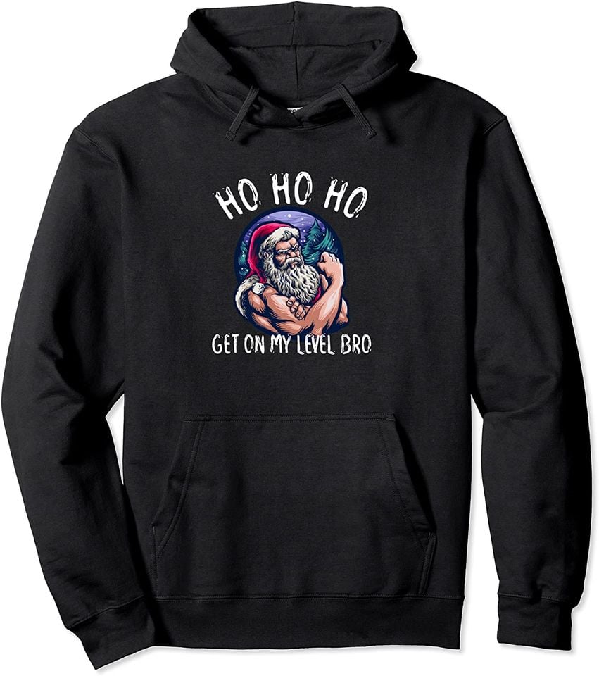 Funny Ho Fit Weight Lifting Santa Claus Gym Clothes - Adult & Kids T-Shirts, Sweatshirts & Hoodies apparel design preview 1