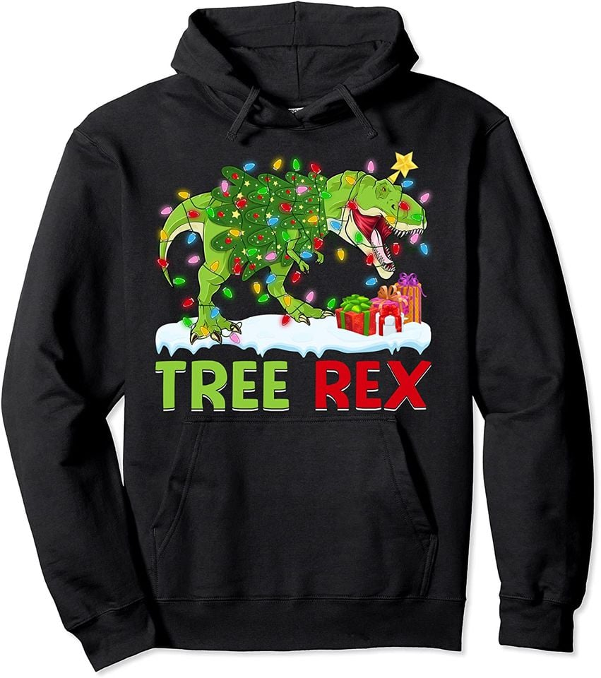 Christmas Dinosaur Tree Family Matching Boys Kids - Adult & Kids T-Shirts, Sweatshirts & Hoodies apparel design preview 1