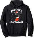 Black Cat Christmas Lights Merry Meowy Catmas 2021 - Adult & Kids T-Shirts, Sweatshirts & Hoodies apparel design preview 1
