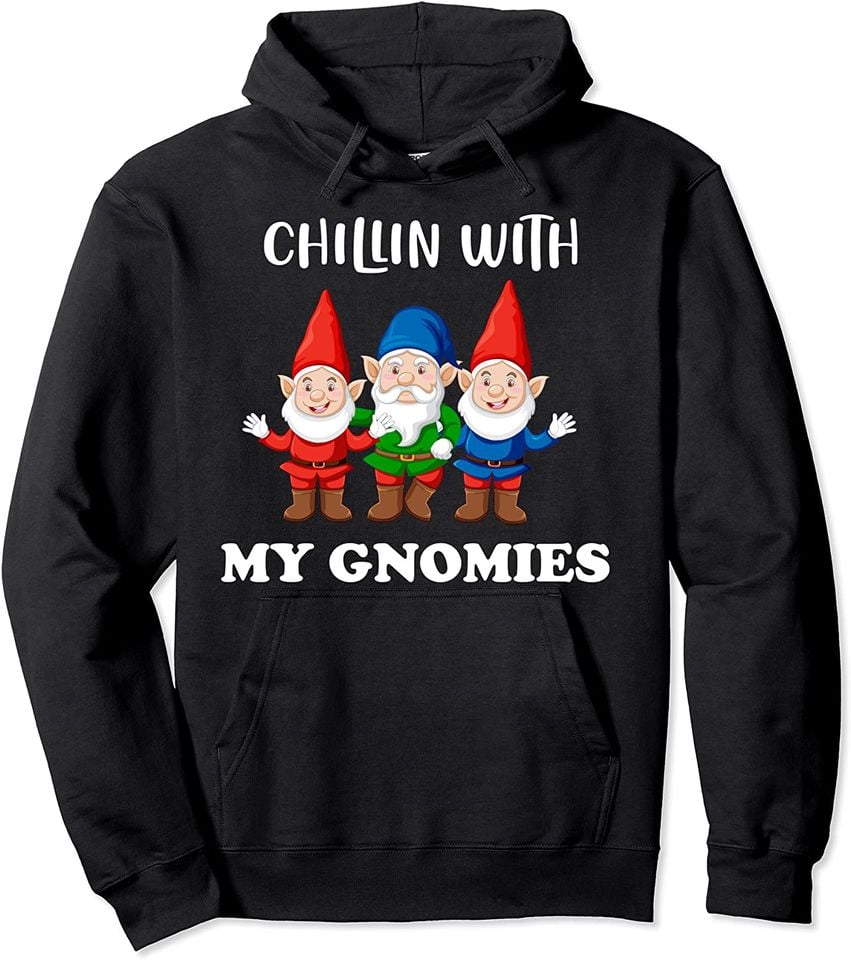 Hanging With My Gnomies Chillin Gnome Christmas - Adult & Kids T-Shirts, Sweatshirts & Hoodies apparel design preview 1