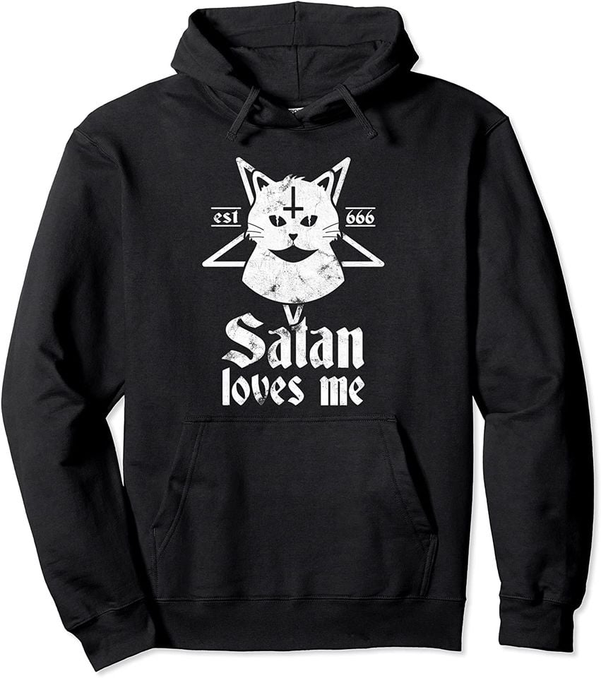 Satan Loves Me - Adult & Kids T-Shirts, Sweatshirts & Hoodies apparel design preview 1