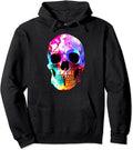 Watercolor Splash Human Skeleton Skull Rainbow - Adult & Kids T-Shirts, Sweatshirts & Hoodies apparel design preview 1
