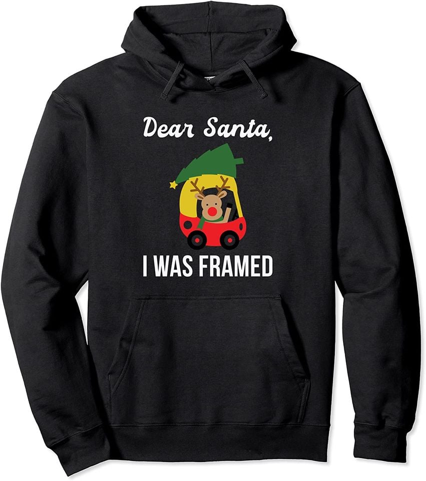 Dear Santa I Was Framed Funny Christmas Holiday - Adult & Kids T-Shirts, Sweatshirts & Hoodies apparel design preview 1