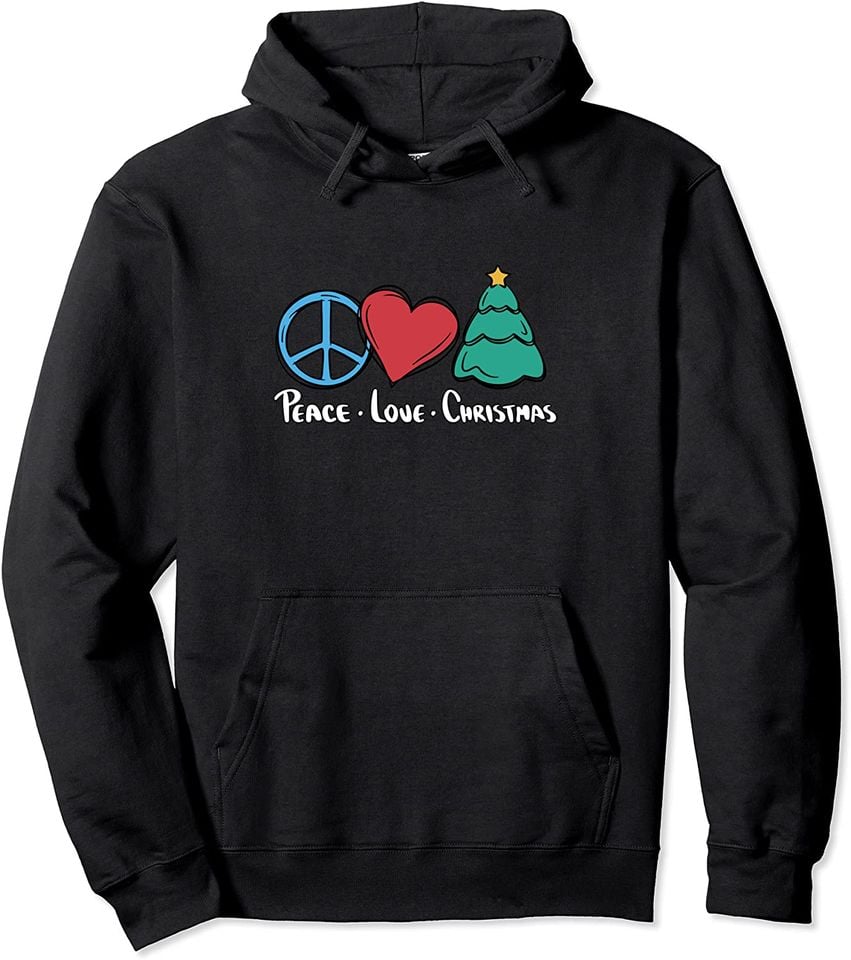 Peace Love Christmas - Adult & Kids T-Shirts, Sweatshirts & Hoodies apparel design preview 1