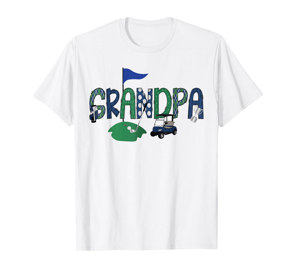 Golf Grandpa Hole One Golf First T-Shirt - Minimalist Print Men Women - T-Shirt, Sweatshirt, Hoodie