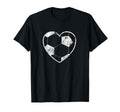 Soccer Ball Heart Funny Gift Players T-Shirt - Novelty Apparel Unisex - T-Shirt, Sweatshirt, Hoodie