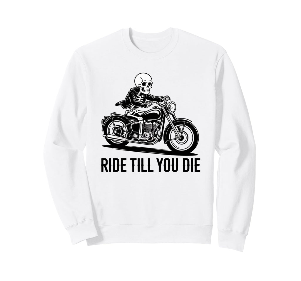 Biker Motorbiker Motorcyclist Dirt Sweatshirt - Minimalist Print Unisex - T-Shirt, Sweatshirt, Hoodie