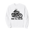 Biker Motorbiker Motorcyclist Dirt Sweatshirt - Minimalist Print Unisex - T-Shirt, Sweatshirt, Hoodie