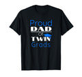 Proud Dad Twin Graduates Gift T-Shirt - Fun Novelty Design for Adults - T-Shirt, Sweatshirt, Hoodie