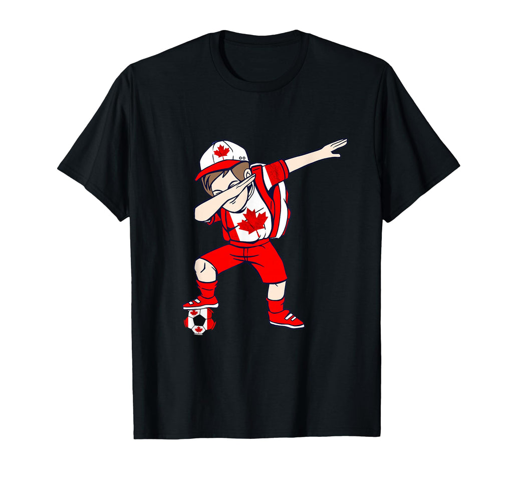 Canadian Soccer Team Dabbing T-Shirt - Fun Novelty Design for Adults - T-Shirt, Sweatshirt, Hoodie