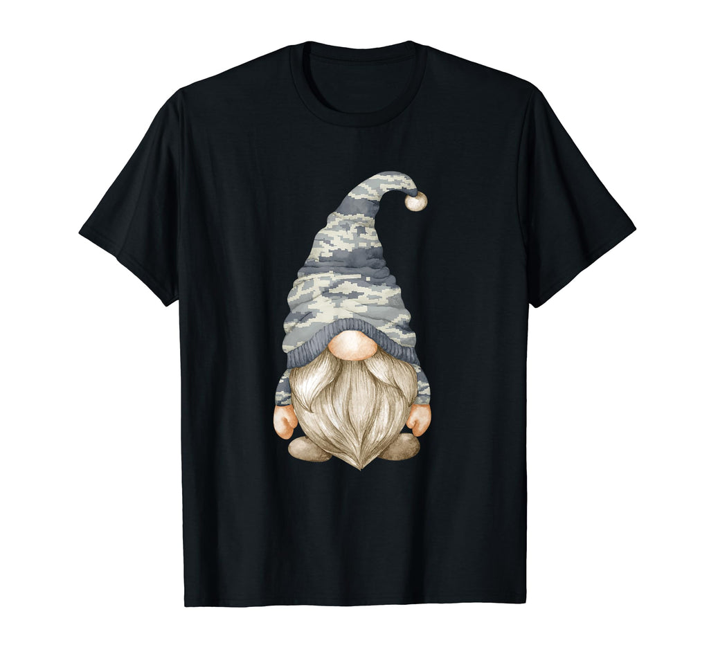 Military Gnome Patriotic Veteran Dad T-Shirt - Minimalist Print for Adults - T-Shirt, Sweatshirt, Hoodie