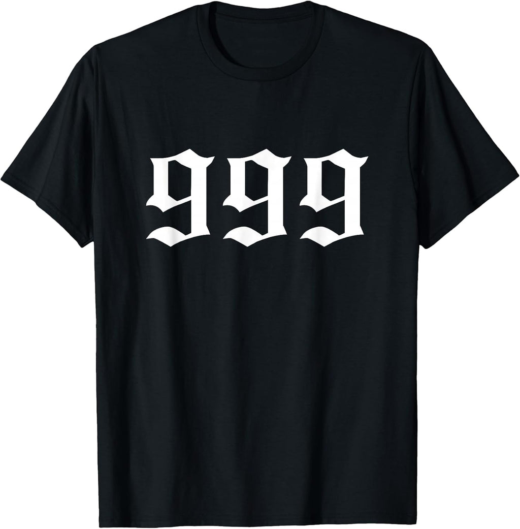 999 Unisex Adults Kids, Black, Small, Short Sleeve, - Adult & Kids T-Shirts, Sweatshirts & Hoodies apparel design preview 1