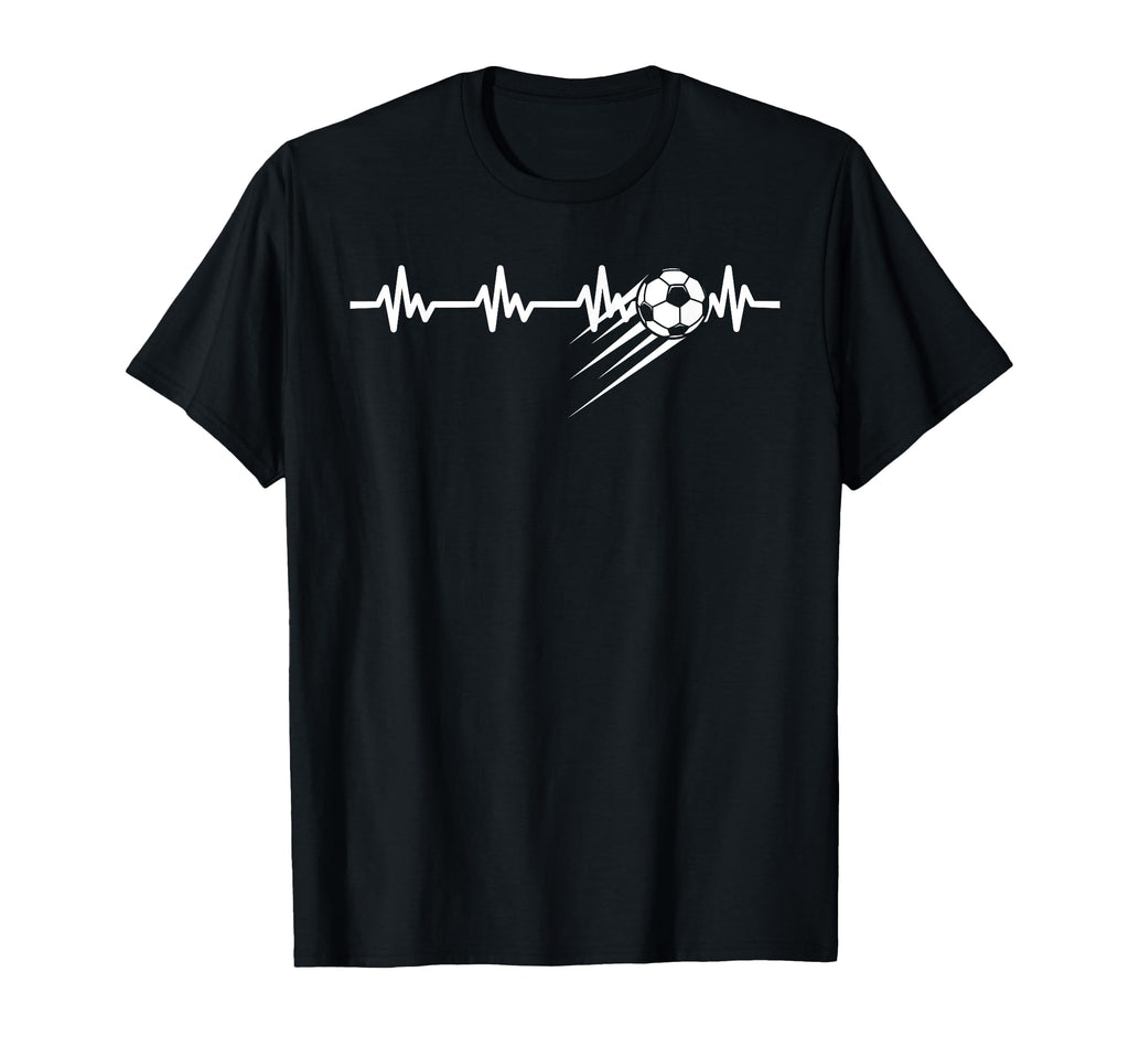 Soccer Player Gift Ball Heartbeat T-Shirt - Novelty Apparel for Adults - T-Shirt, Sweatshirt, Hoodie