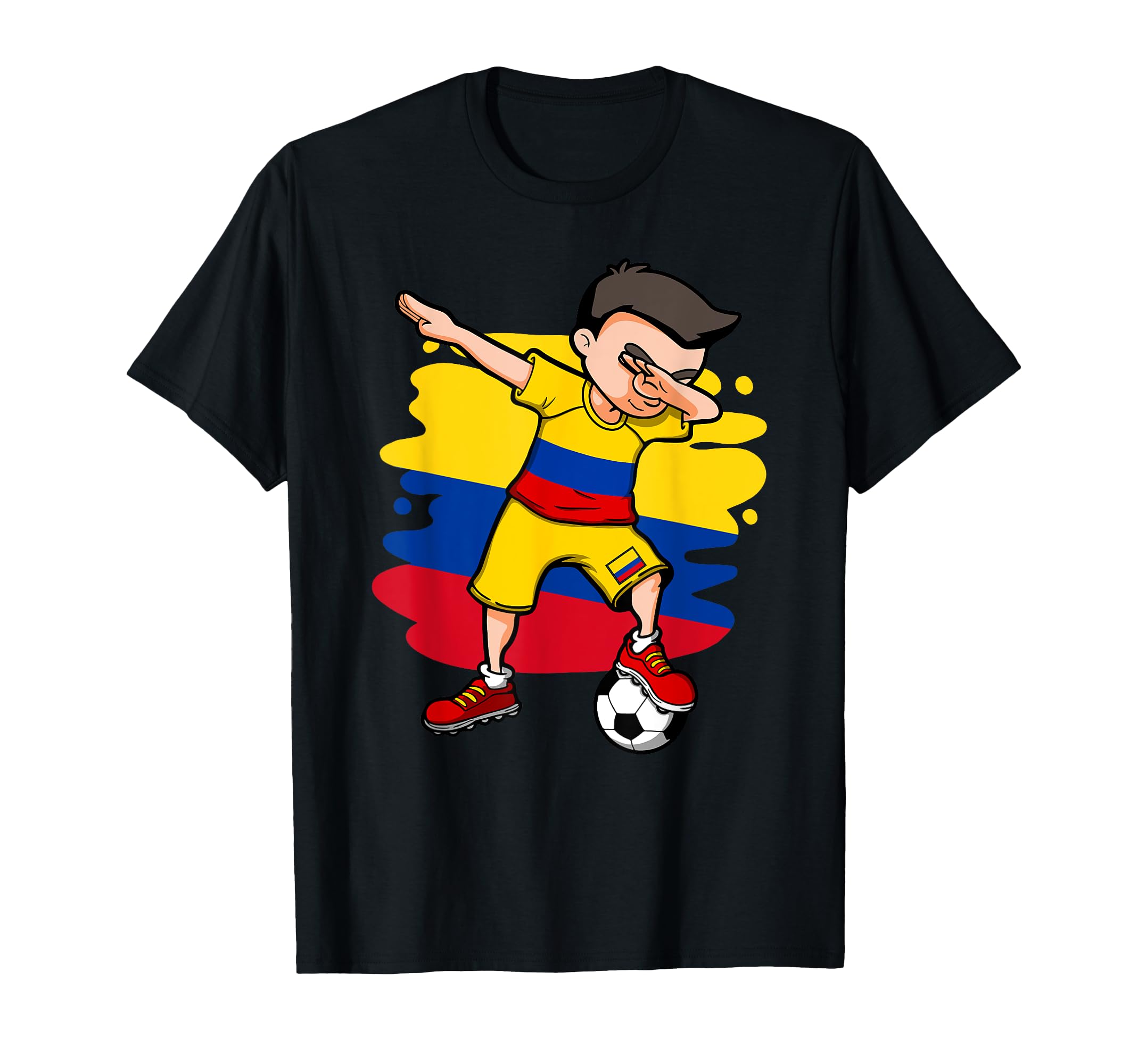 Dabbing Soccer Colombia Jersey Colombian T-Shirt - Unique Graphic Unisex - T-Shirt, Sweatshirt, Hoodie
