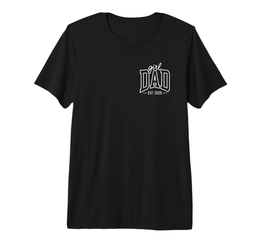 Mens Dad 2025 Fathers Day New Dad Tri Blend T-Shirt - Unique Graphic Unisex - T-Shirt, Sweatshirt, Hoodie
