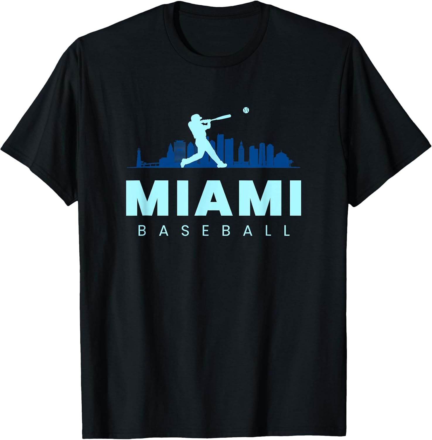 Miami Baseball Vintage Minimalist Retro Lover - Adult & Kids T-Shirts, Sweatshirts & Hoodies apparel design preview 1