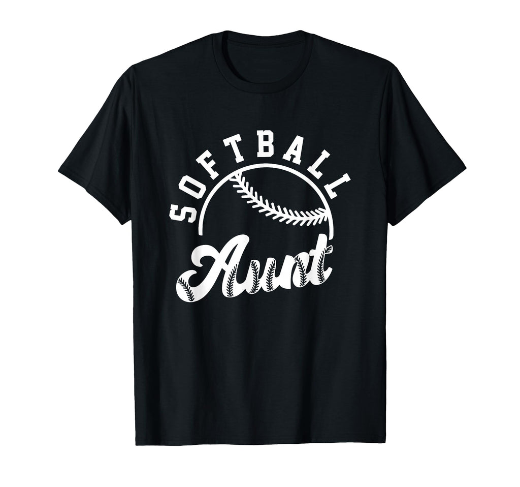 Softball Aunt Love Baller Gameday T-Shirt - Fun Novelty Design Unisex - T-Shirt, Sweatshirt, Hoodie