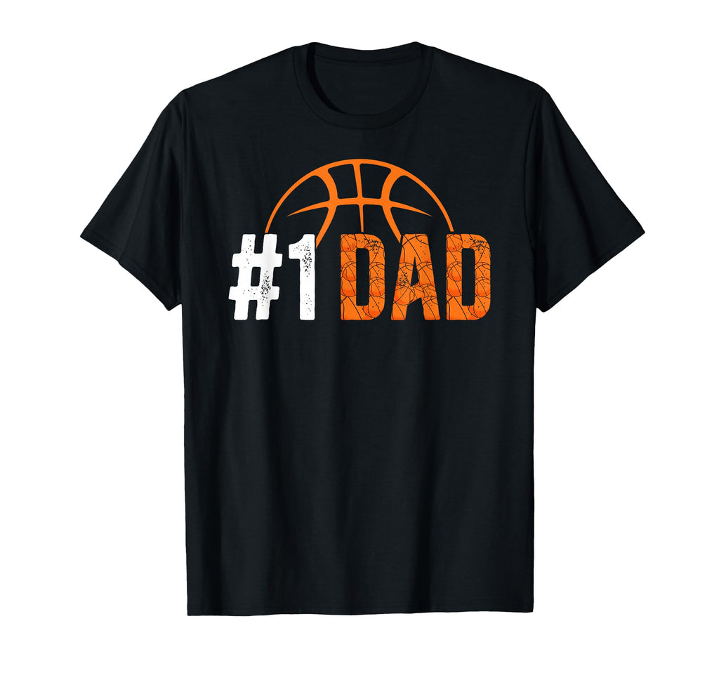 1 Dad Basketball Dad Basketball T-Shirt - Custom Art Print Men Women - T-Shirt, Sweatshirt, Hoodie