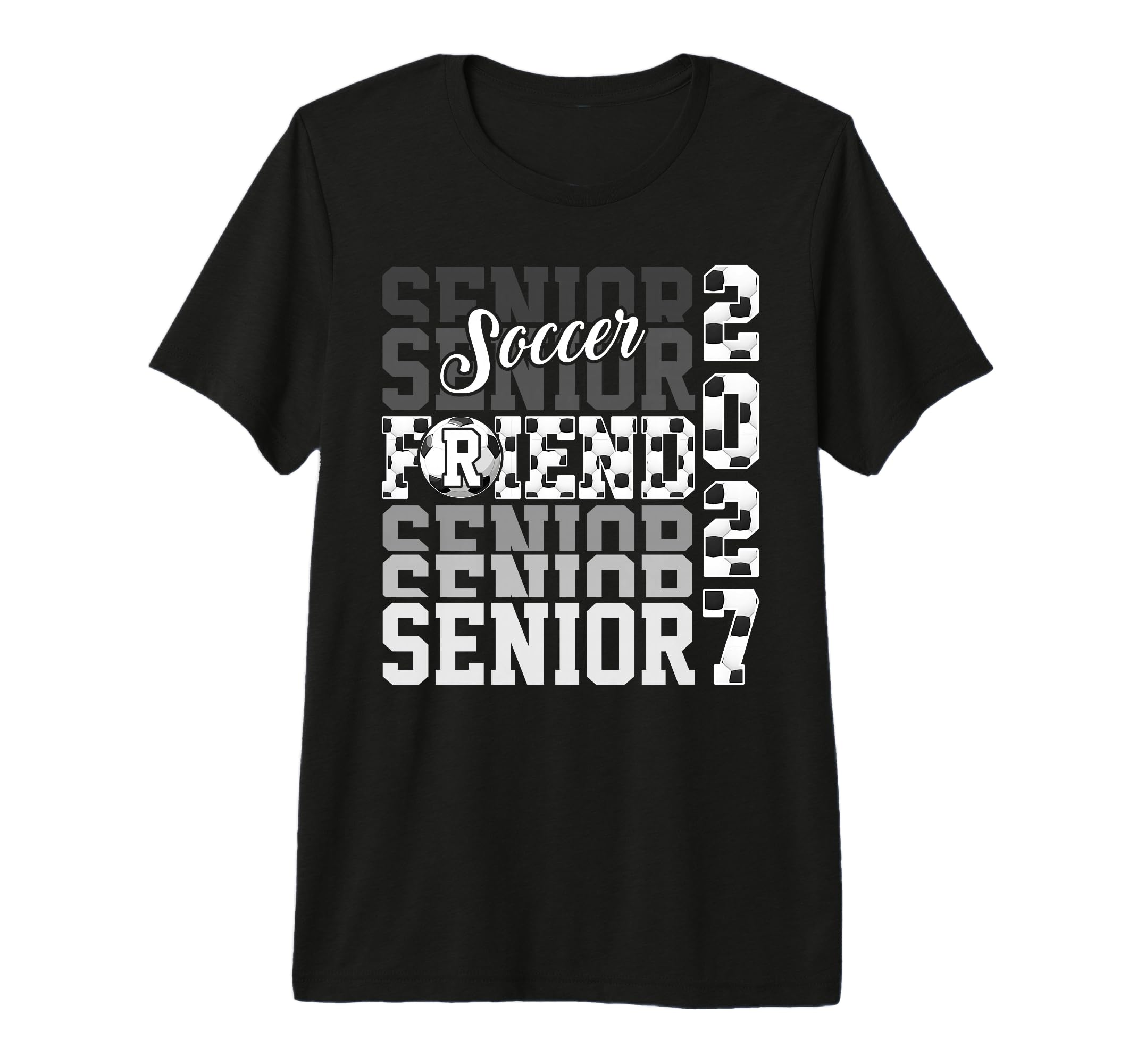 Senior 2027 Soccer Friend Proud Family T-Shirt - Novelty Apparel Unisex - T-Shirt, Sweatshirt, Hoodie