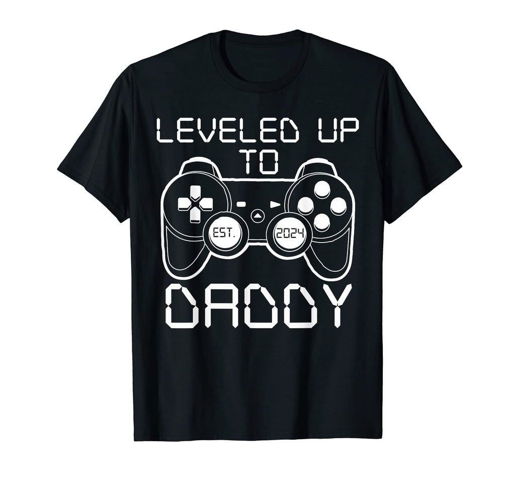 Mens Leveling Up To Daddy Video Gamer T-Shirt - Graphic Print Unisex - T-Shirt, Sweatshirt, Hoodie