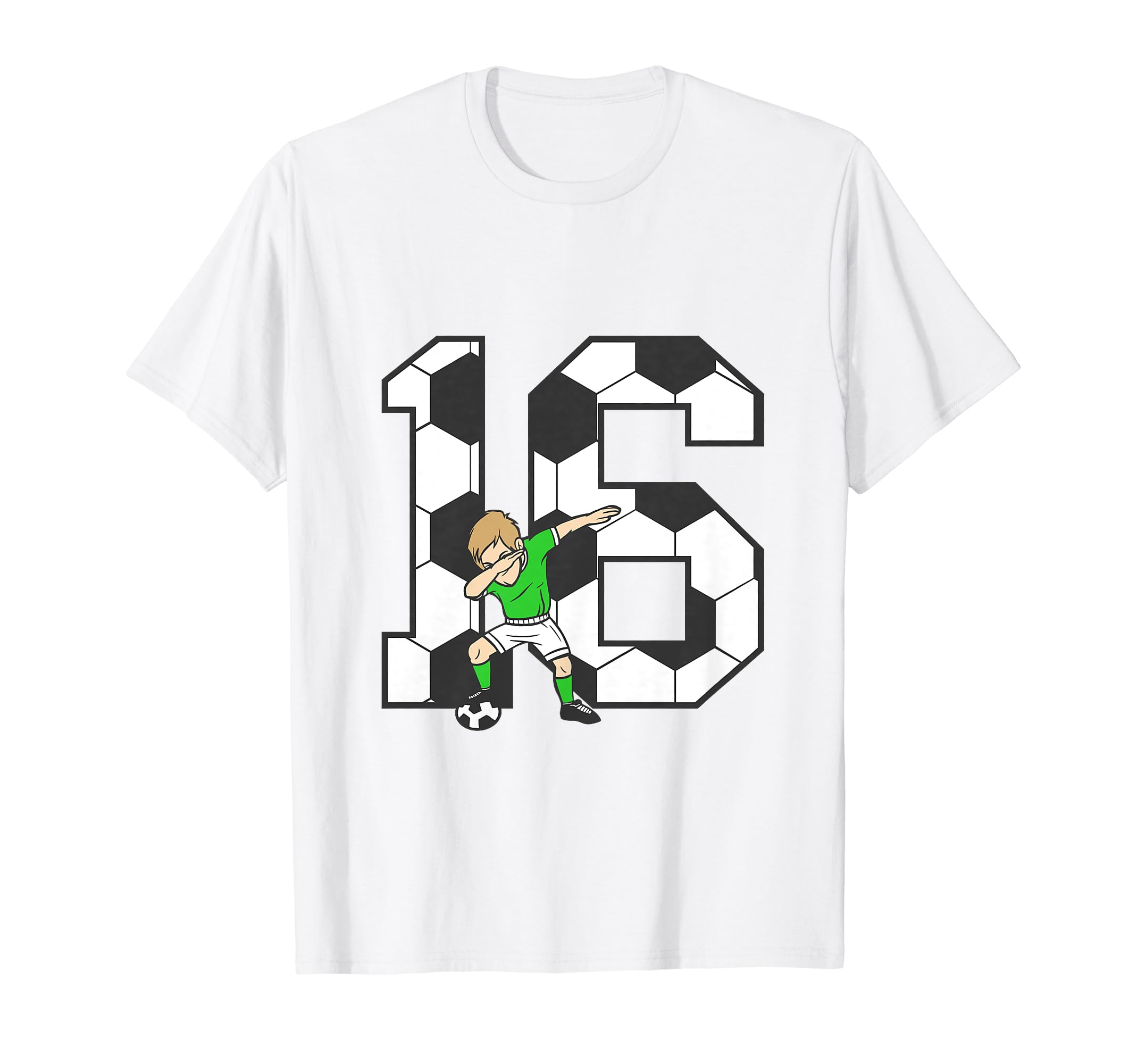 16 Year Old Soccer Player 16Th T-Shirt - Custom Art Print Men Women - T-Shirt, Sweatshirt, Hoodie