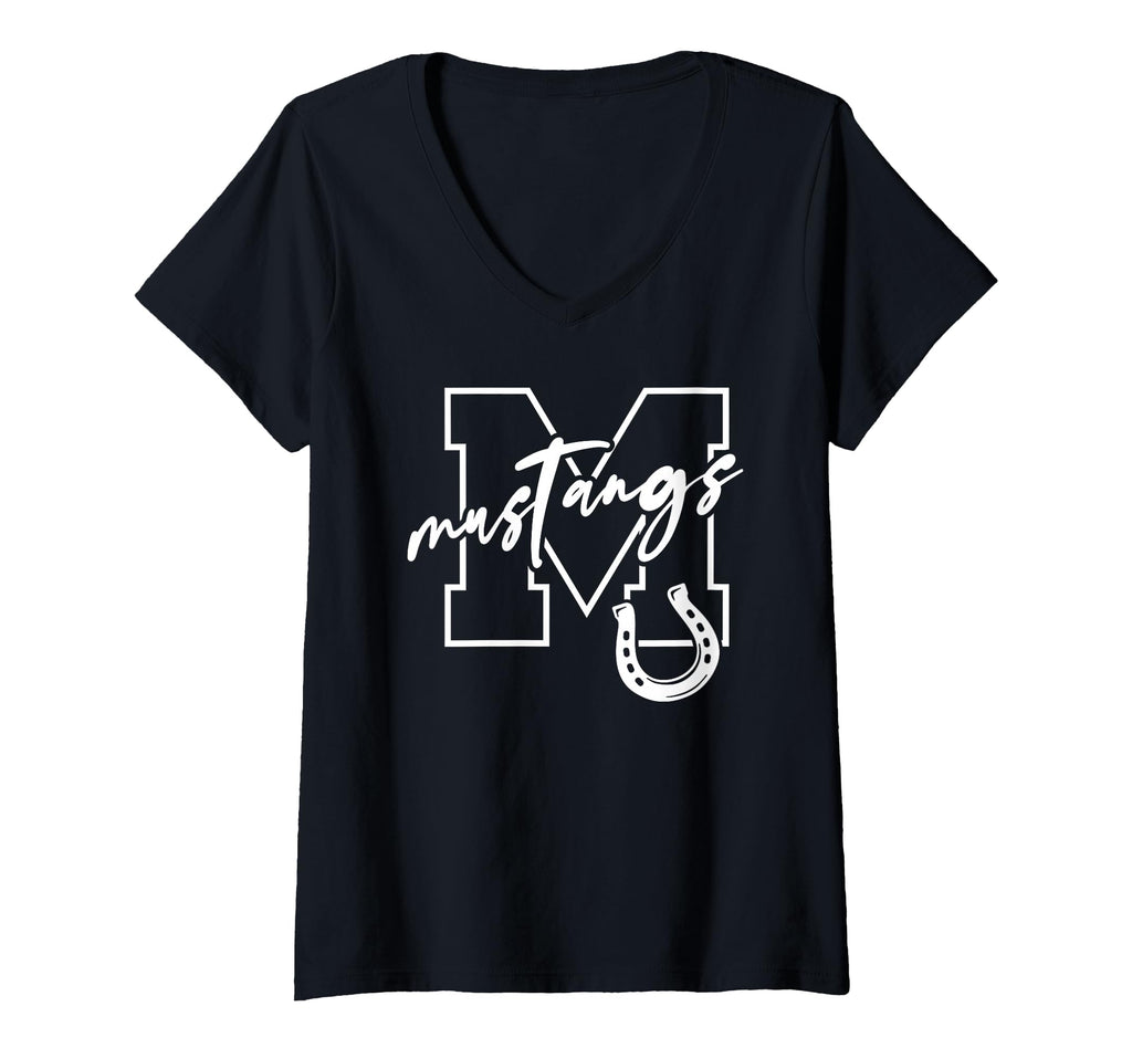 Mustangs Football Baseball Hoodie - Fun Novelty Design for Adults - T-Shirt, Sweatshirt, Hoodie