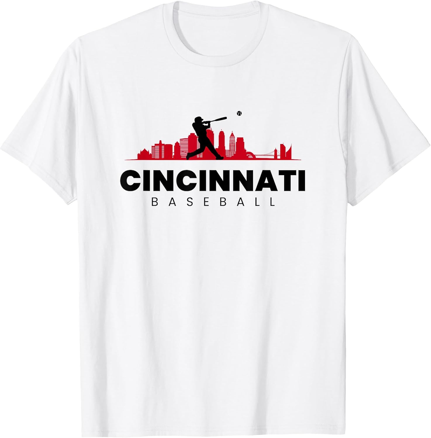 Cincinnati Baseball Vintage Minimalist Retro Lover - Adult & Kids T-Shirts, Sweatshirts & Hoodies apparel design preview 1