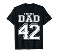 Number 42 Custom Proud Soccer T-Shirt - Casual Everyday Wear Men Women - T-Shirt, Sweatshirt, Hoodie