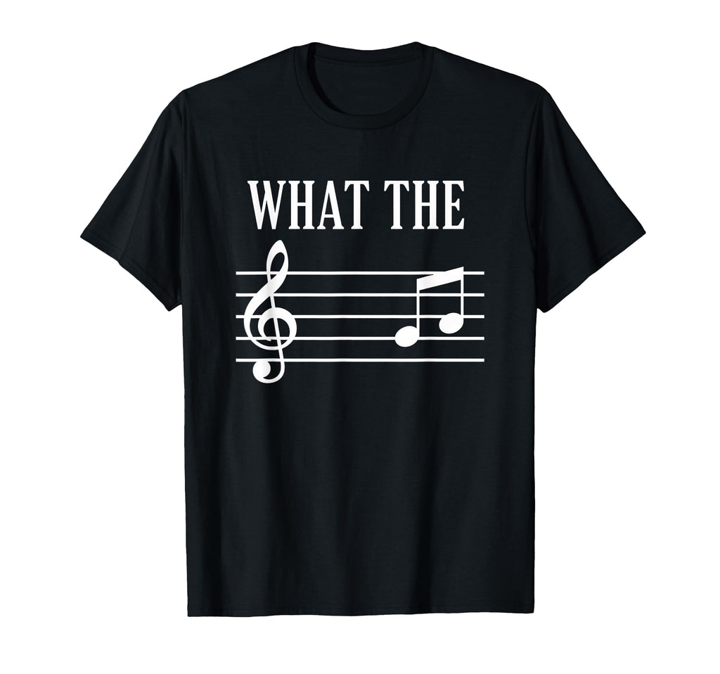 Dad What Music Treble Clef Funny Dad T-Shirt - Graphic Print Unisex - T-Shirt, Sweatshirt, Hoodie