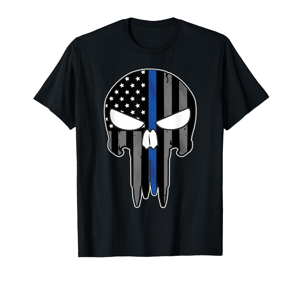 Support Police Thin Blue Line T-Shirt - Casual Everyday Wear for Adults - T-Shirt, Sweatshirt, Hoodie