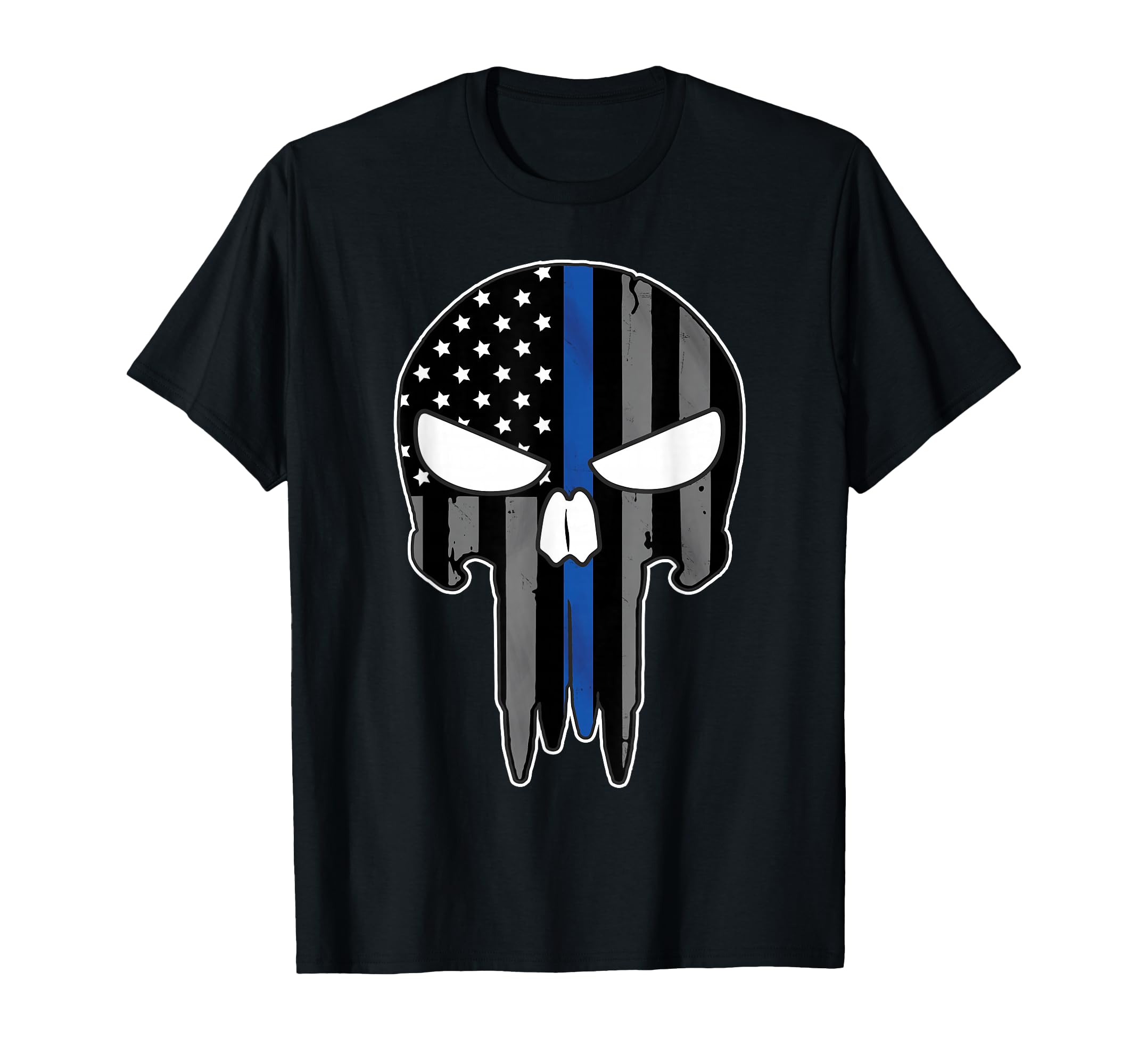 Support Police Thin Blue Line T-Shirt - Casual Everyday Wear for Adults - T-Shirt, Sweatshirt, Hoodie