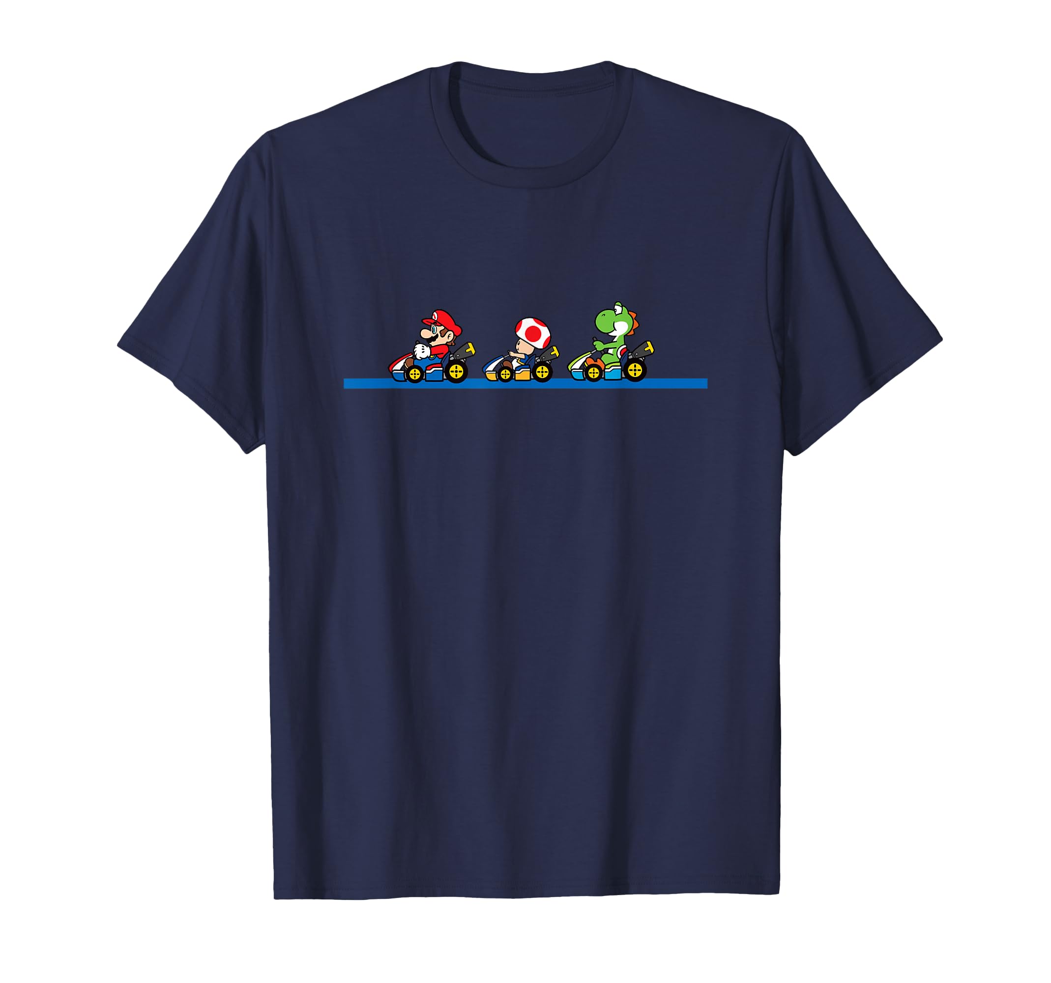 Mario Kart Yoshi Toad Mario Race T-Shirt - Aesthetic Graphic for Adults - T-Shirt, Sweatshirt, Hoodie