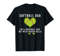 Softball Dad Like Baseball But Bigger T-Shirt - Graphic Print for Adults - T-Shirt, Sweatshirt, Hoodie