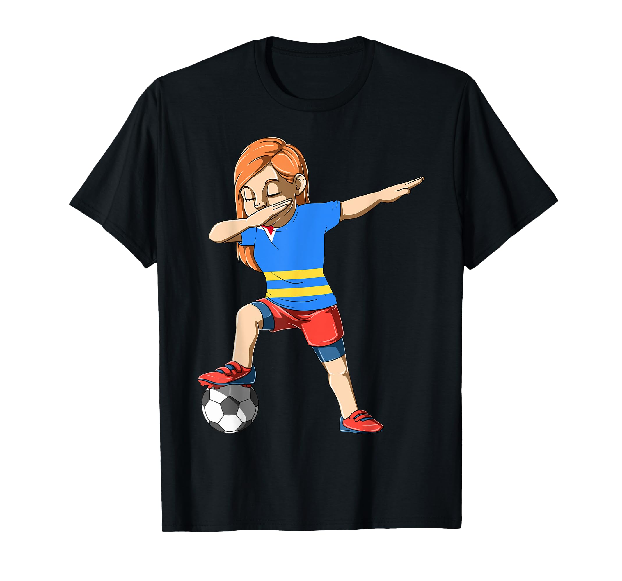 Dabbing Soccer Aruba Jersey Aruban T-Shirt - Unique Graphic for Adults - T-Shirt, Sweatshirt, Hoodie